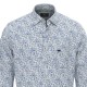 FYNCH HATTON ΠΟΥΚΑΜΙΣΟ CASUAL FIT BUTTON DOWN ALLOVER PRINT ΛΕΥΚΟ-ΜΠΛΕ