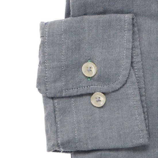 FYNCH-HATTON ΠΟΥΚΑΜΙΣΟ PREMIUM OXFORD CASUAL FIT ΜΠΛΕ-ΓΚΡΙ