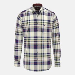 FYNCH-HATTON ΠΟΥΚΑΜΙΣΟ BUTTON DOWN CASUAL FIT ΚΑΡΩ ΠΟΛΥΧΡΩΜΟ