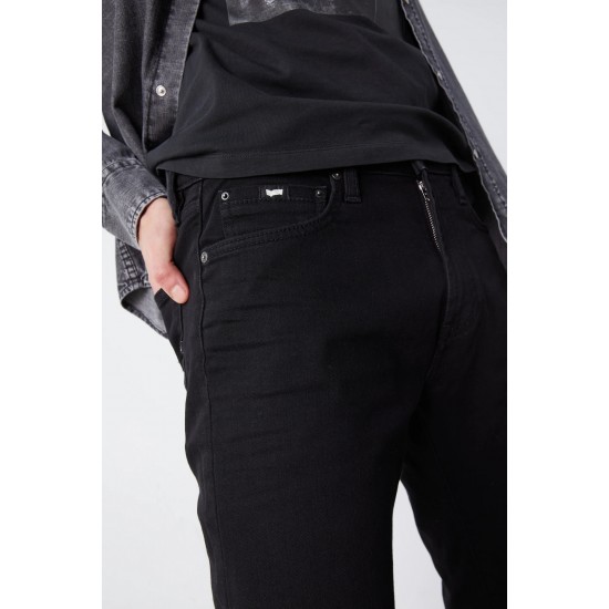 GAS παντελονι jeans Slim fit  ALBERT SIMPLE REV W706 μαυρο