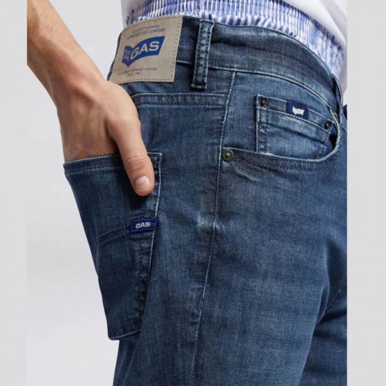 GAS ΠΑΝΤΕΛΟΝΙ JEANS ALBERT SLIM FIT ΜΠΛΕ