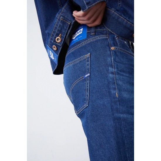 GAS παντελονι jeans Slim fit  ALBERT SIMPLE REV W020 μπλε