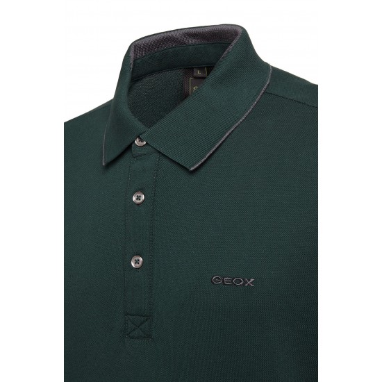 Μπλούζα Polo μακρυμάνικη GEOX (πράσινο)