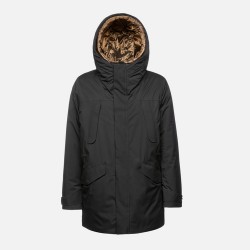 GEOX ΜΠΟΥΦΑΝ M TERRESTRE LONG PARKA AMPHIBIOX ΜΑΥΡΟ