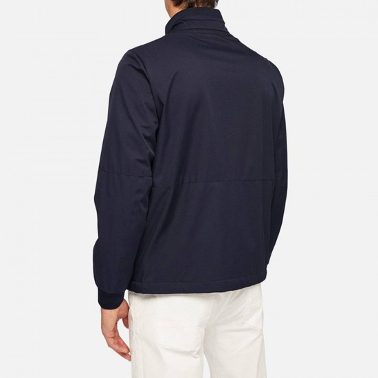 GEOX ΜΠΟΥΦΑΝ SPHERICA BOMBER ΜΠΛΕ