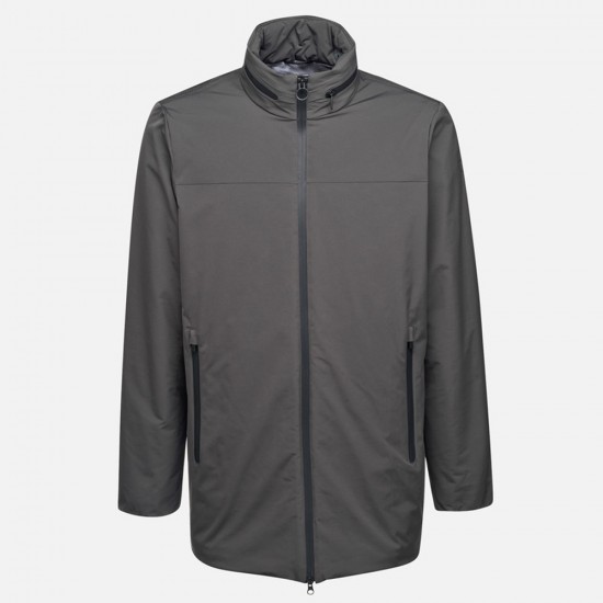 GEOX ΜΠΟΥΦΑΝ SPHERICA COAT AIR INSULATION ΣΚΟΥΡΟ ΓΚΡΙ GEOX ΜΠΟΥΦΑΝ SPHERICA COAT AIR INSULATION ΣΚΟΥΡΟ ΓΚΡΙ