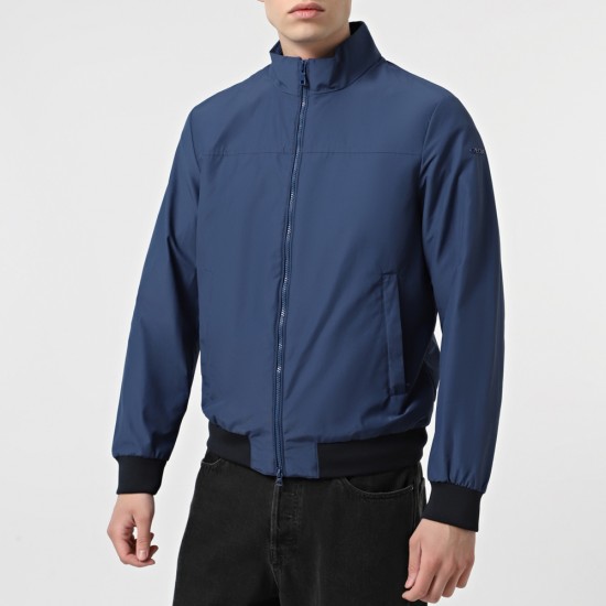 GEOX ΜΠΟΥΦΑΝ M VINCIT BOMBER ΡΑΦ ΜΠΛΕ GEOX ΜΠΟΥΦΑΝ M VINCIT BOMBER ΡΑΦ ΜΠΛΕ
