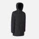 GEOX ΜΠΟΥΦΑΝ M AURELIO PARKA REGULAR FIT ΑΠΟΣΠΩΜΕΝΗ ΚΟΥΚΟΥΛΑ ΜΑΥΡΟ