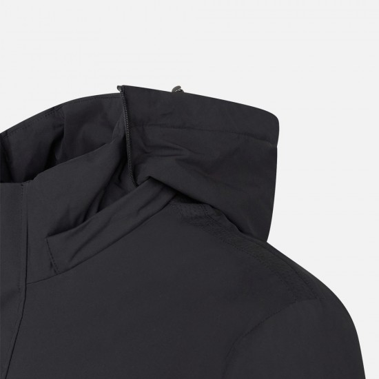 GEOX ΜΠΟΥΦΑΝ M AURELIO PARKA REGULAR FIT ΑΠΟΣΠΩΜΕΝΗ ΚΟΥΚΟΥΛΑ ΜΑΥΡΟ