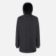 GEOX ΜΠΟΥΦΑΝ M AURELIO PARKA REGULAR FIT ΑΠΟΣΠΩΜΕΝΗ ΚΟΥΚΟΥΛΑ ΜΑΥΡΟ