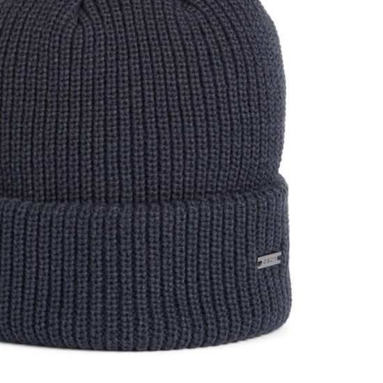 GEOX ΣΚΟΥΦΟΣ M YVAN ΣΚΟΥΡΟ ΜΠΛΕ