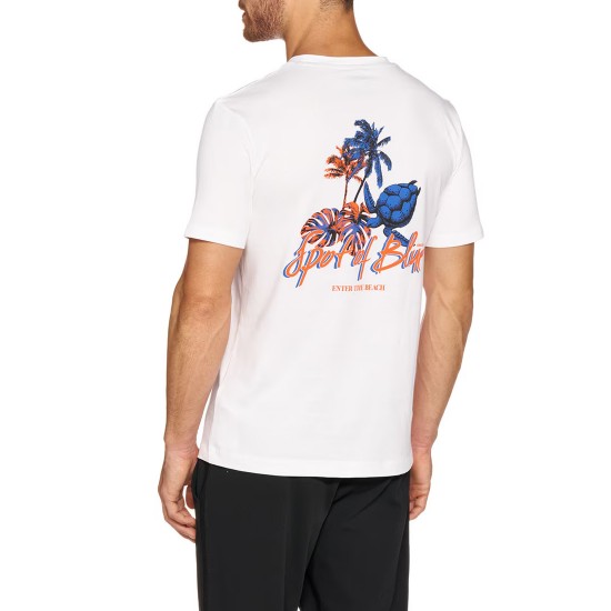 GEOX T-SHIRT BACK PRINT ΛΕΥΚΟ