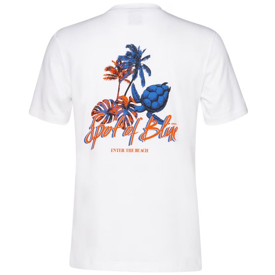 GEOX T-SHIRT BACK PRINT ΛΕΥΚΟ