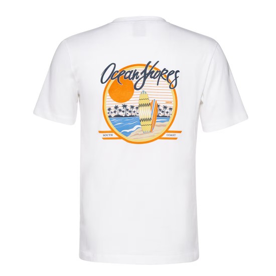 GEOX T-SHIRT BACK PRINT ΕΚΡΟΥ
