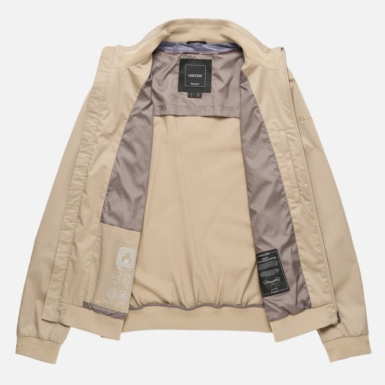 GEOX ΜΠΟΥΦΑΝ BOMBER EOLO STRETCH MIXED ΜΠΕΖ
