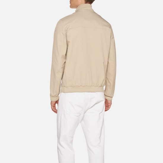 GEOX ΜΠΟΥΦΑΝ BOMBER JACOPO REGULAR FIT ΜΠΕΖ