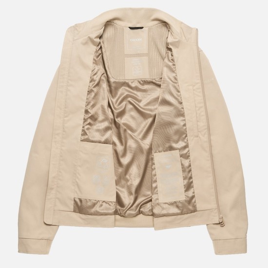 GEOX ΜΠΟΥΦΑΝ BOMBER JACOPO REGULAR FIT ΜΠΕΖ