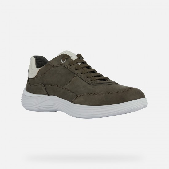 GEOX παπουτσια Sneakers Fluctis λαδί GEOX παπουτσια Sneakers Fluctis λαδί
