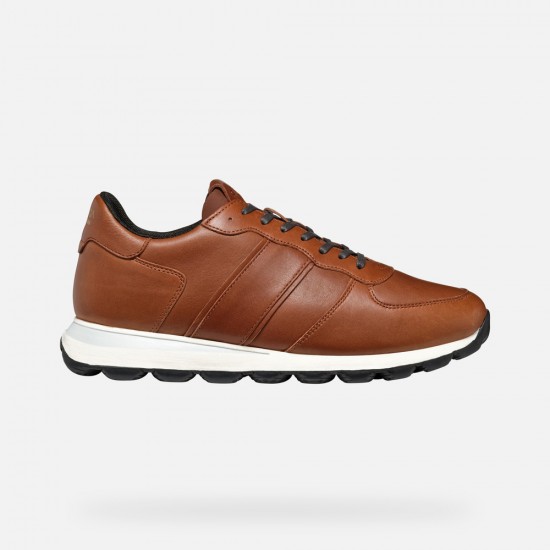 GEOX ΠΑΠΟΥΤΣΙΑ SNEAKERS U SPHERICA VSERIES ΚΑΦΕ GEOX ΠΑΠΟΥΤΣΙΑ SNEAKERS U SPHERICA VSERIES ΚΑΦΕ