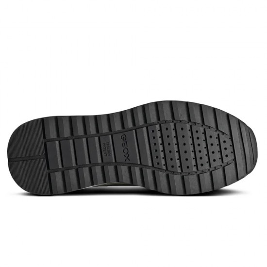 GEOX ΠΑΠΟΥΤΣΙΑ SNEAKERS MOLVENO B ΛΕΥΚΟ-ΜΑΥΡΟ