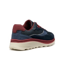 GEOX ΠΑΠΟΥΤΣΙΑ SNEAKERS SPHERICA ACTIF X1 ΜΠΟΡΝΤΟ-ΜΠΛΕ