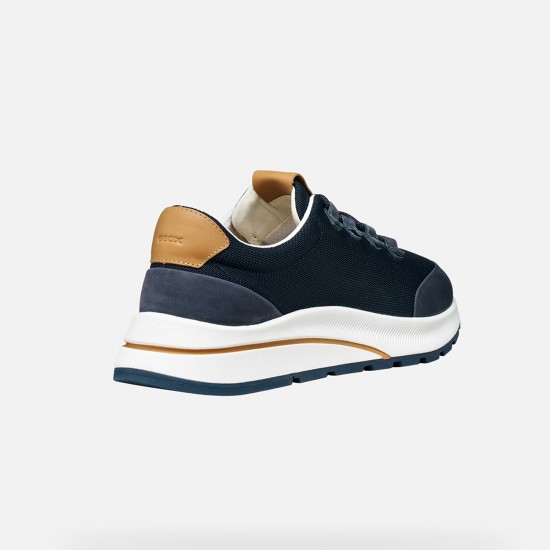 GEOX ΠΑΠΟΥΤΣΙΑ SNEAKERS URBANGLIDER RESPIRA ΜΠΛΕ