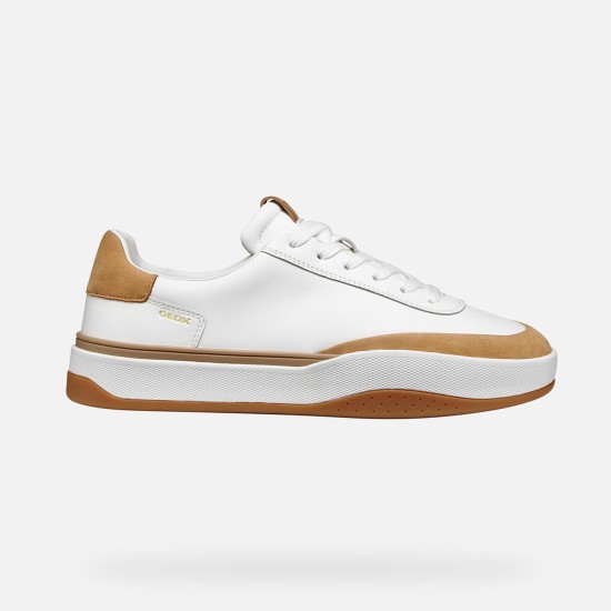 GEOX ΠΑΠΟΥΤΣΙΑ SNEAKERS DYNAMIA RESPIRA ΤΑΜΠΑ-ΛΕΥΚΟ