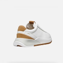 GEOX ΠΑΠΟΥΤΣΙΑ SNEAKERS METROPOLI ΤΑΜΠΑ-ΛΕΥΚΟ