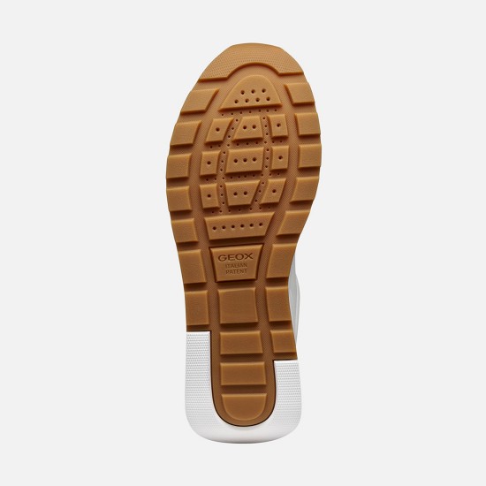 GEOX ΠΑΠΟΥΤΣΙΑ SNEAKERS METROPOLI ΤΑΜΠΑ-ΛΕΥΚΟ