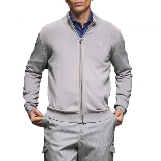 GUY LAROCHE ΖΑΚΕΤΑ ΠΛΕΚΤΗ CLASSIC FIT ΓΚΡΙ