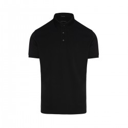 Κοντομάνικο Polo Shirt Prima Cotton Guy Laroche (μαύρο)
