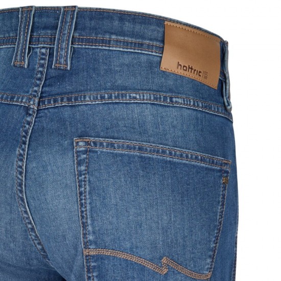HATTRIC ΠΑΝΤΕΛΟΝΙ JEANS HARRIS MODERN FIT STRETCH ΜΠΛΕ