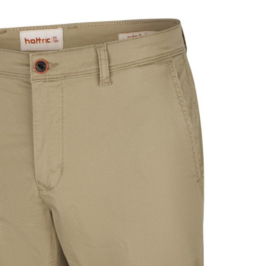 HATTRIC ΠΑΝΤΕΛΟΝΙ CHINO HARVEY MODERN FIT STRETCH ΜΙΚΡΟΣΧΕΔΙΟ ΜΠΕΖ HATTRIC ΠΑΝΤΕΛΟΝΙ CHINO HARVEY MODERN FIT STRETCH ΜΙΚΡΟΣΧΕΔΙΟ ΜΠΕΖ