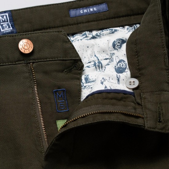 MEYER ΠΑΝΤΕΛΟΝΙ CHINO STRETCH ΜΙΚΡΟΣΧΕΔΙΟ ΛΑΔΙ