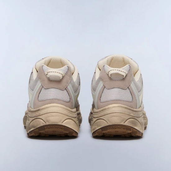 NAPAPIJRI ΠΑΠΟΥΤΣΙΑ SNEAKERS S6DELTA01 LOGO ΛΕΥΚΟ-ΜΠΕΖ