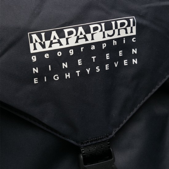 NAPAPIJRI ΤΣΑΝΤΑ BACKPACK H-ADULA LOGO ΜΑΥΡΗ