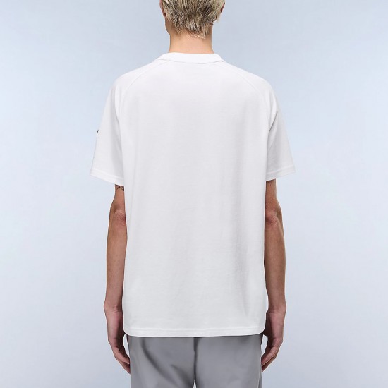 NAPAPIJRI T-SHIRT S-AMBRA RELAXED FIT LOGO ΛΕΥΚΟ