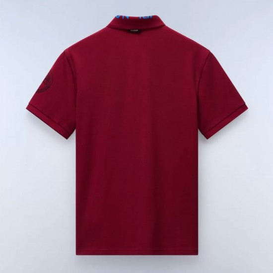 NAPAPIJRI POLO E-AMUNDSEN REGULAR FIT LOGO ΜΠΟΡΝΤΟ NAPAPIJRI POLO E-AMUNDSEN REGULAR FIT LOGO ΜΠΟΡΝΤΟ