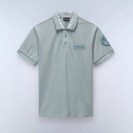 NAPAPIJRI POLO E-AMUNDSEN REGULAR FIT LOGO ΜΕΝΤΑ NAPAPIJRI POLO E-AMUNDSEN REGULAR FIT LOGO ΜΕΝΤΑ