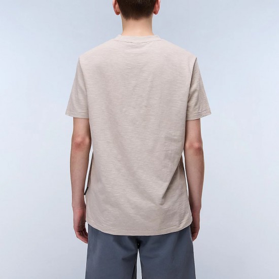 NAPAPIJRI T-SHIRT S-ARBIA RELAXED FIT LOGO ΜΠΕΖ