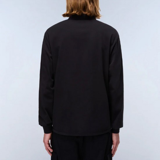NAPAPIJRI POLO E-BADGE RELAXED FIT LOGO ΜΑΥΡΟ NAPAPIJRI POLO E-BADGE RELAXED FIT LOGO ΜΑΥΡΟ