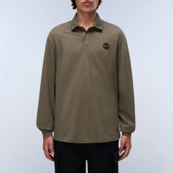 NAPAPIJRI POLO E-BADGE RELAXED FIT LOGO ΛΑΔΙ