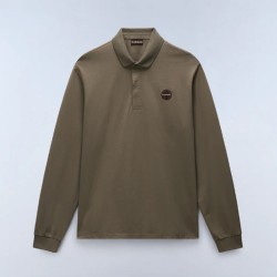 NAPAPIJRI POLO E-BADGE RELAXED FIT LOGO ΛΑΔΙ