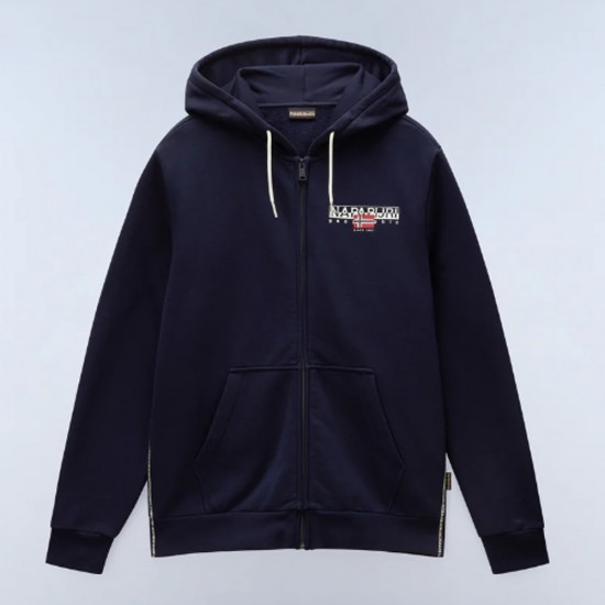 NAPAPIJRI ΖΑΚΕΤΑ ΦΟΥΤΕΡ AYLMER REGULAR FIT LOGO ΜΠΛΕ
