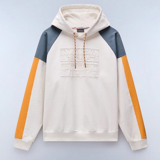 NAPAPIJRI ΦΟΥΤΕΡ HOODIE B-CENCI LOOSE PREMIUM FIT LOGO ΚΙΤΡΙΝΟ-ΓΚΡΙ-ΛΕΥΚΟ NAPAPIJRI ΦΟΥΤΕΡ HOODIE B-CENCI LOOSE PREMIUM FIT LOGO ΚΙΤΡΙΝΟ-ΓΚΡΙ-ΛΕΥΚΟ