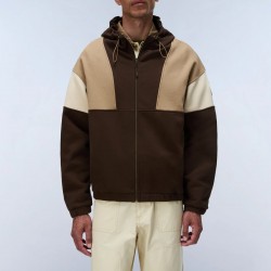 NAPAPIJRI ΖΑΚΕΤΑ HOODIE B-BLOOM OVERSIZE ΚΑΦΕ