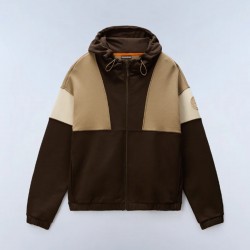 NAPAPIJRI ΖΑΚΕΤΑ HOODIE B-BLOOM OVERSIZE ΚΑΦΕ