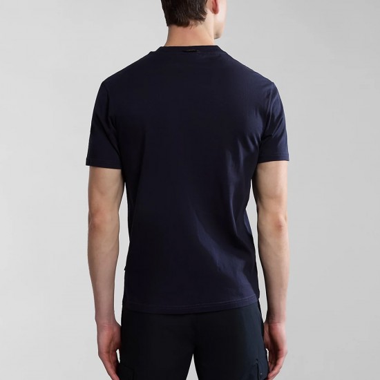 NAPAPIJRI T-SHIRT S-BOLLO REGULAR FIT LOGO ΜΠΛΕ NAPAPIJRI T-SHIRT S-BOLLO REGULAR FIT LOGO ΜΠΛΕ