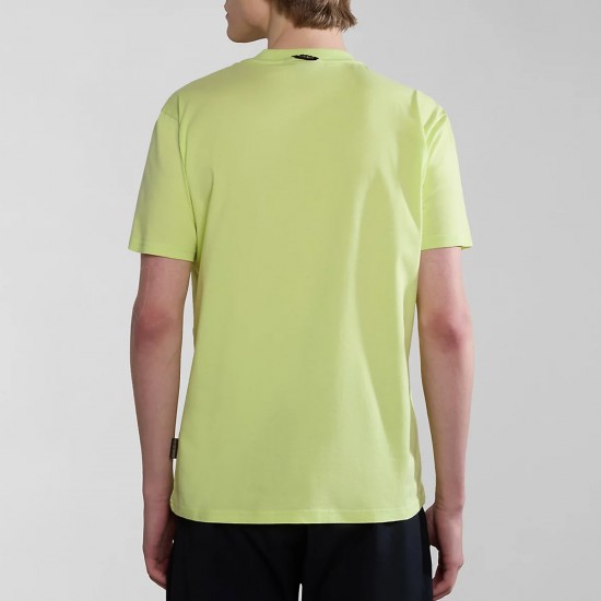 NAPAPIJRI T-SHIRT S-BOLLO REGULAR FIT LOGO ΚΙΤΡΙΝΟ NAPAPIJRI T-SHIRT S-BOLLO REGULAR FIT LOGO ΚΙΤΡΙΝΟ