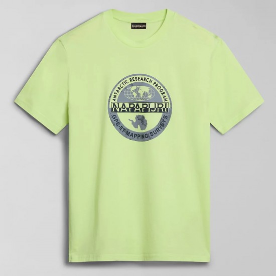 NAPAPIJRI T-SHIRT S-BOLLO REGULAR FIT LOGO ΚΙΤΡΙΝΟ NAPAPIJRI T-SHIRT S-BOLLO REGULAR FIT LOGO ΚΙΤΡΙΝΟ